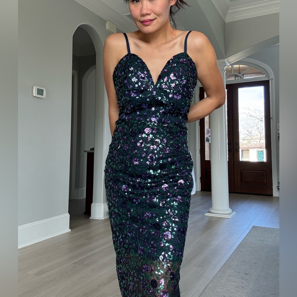 ✨NWT Dress The Population Lace Sequins Dress✨ - Picture 3 of 7